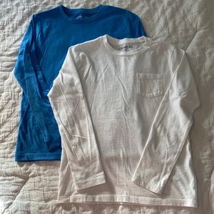 Long sleeve size 8 crewcuts pocket t’s